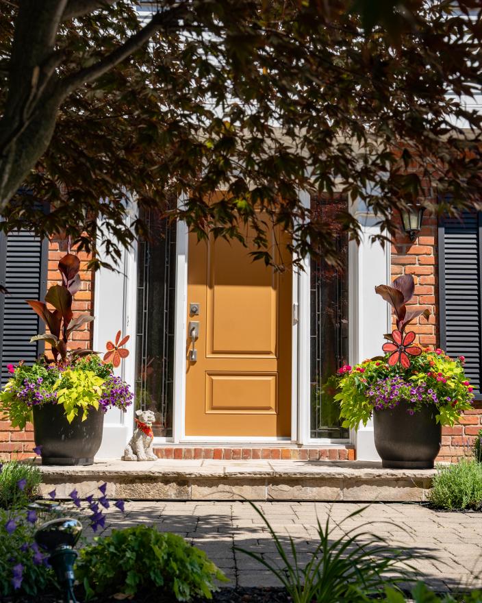 Front door of home
